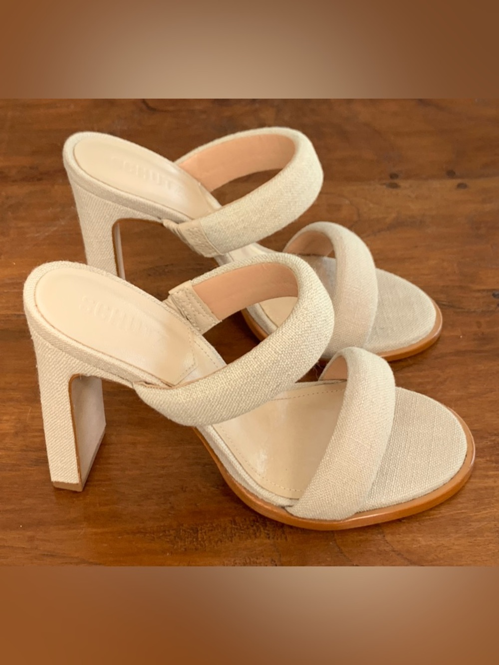 Schutz “Mully” Heeled Mule Sandal